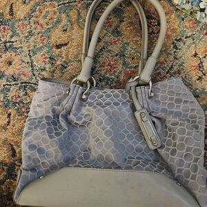 Nine West Gray Circle Pattern Shoulder Bag